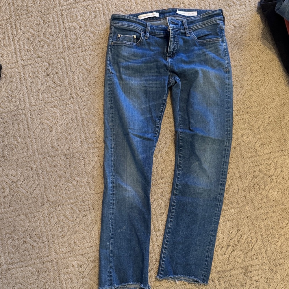 Pilcro Dark Blue Straight Leg Women's Jeans